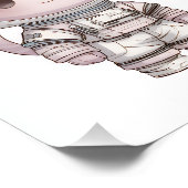 Cute Astronaut Cat Crew – Kawaii Space Cats ポスター (コーナー)