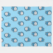 Cute Astronaut Cat Custom Photo Fleece Blanket フリースブランケット (正面(横))