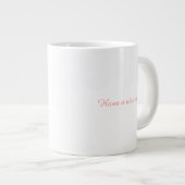 Cute Astronaut Cat Custom Photo Mug ジャンボコーヒーマグカップ (正面右)