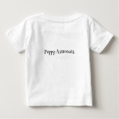 Cute Astronaut Puppy Kids Design – Space Adventure ベビーTシャツ (裏面)