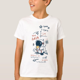 Cute Astronaut Space Cartoon Graphic kid s T-Shirt Tシャツ