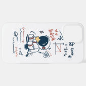  Cute Astronaut Space Cartoon iPhone Case iPhoneケース (裏面横)