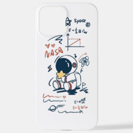 Cute Astronaut Space Cartoon iPhone Case 12 Pro Maxケース