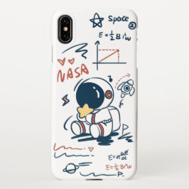  Cute Astronaut Space Cartoon iPhone XS Max Case Maxケース