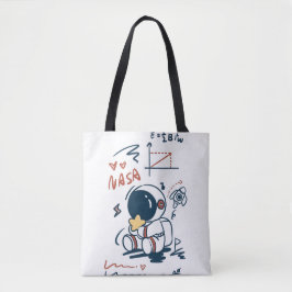 Cute Astronaut Space Cartoon Tote Bag トートバッグ