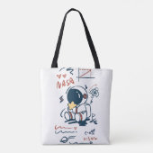 Cute Astronaut Space Cartoon Tote Bag トートバッグ (裏面)