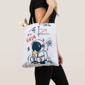 Cute Astronaut Space Cartoon Tote Bag トートバッグ (クローズアップ)