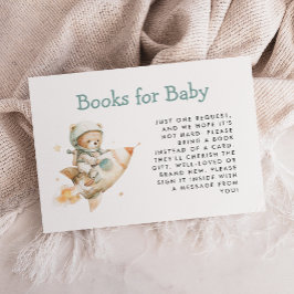 Cute Astronaut Teddy Bear Books for Baby Shower エンクロージャーカード