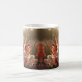 Cute August Hedgehog with Peridot Heart コーヒーマグカップ (中央)