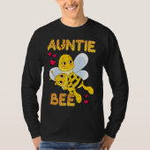 Cute Auntie Bee Mother's Day Beekeeper Matching Fa Tシャツ (正面)