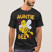 Cute Auntie Bee Mother's Day Beekeeper Matching Fa Tシャツ (正面)
