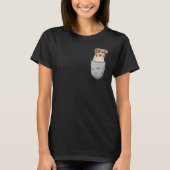 Cute Aussie Australian Shepherd For Dog  Pocket Ow Tシャツ (正面)