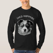 Cute Aussie Shepherd Australian Shepherd Saying Sh Tシャツ (正面)