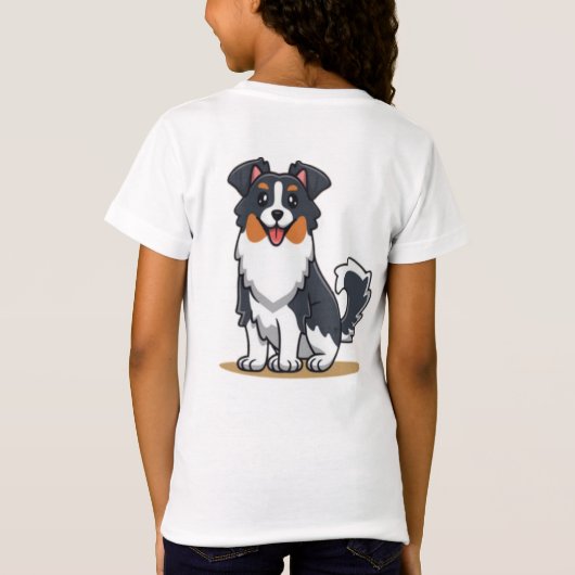 Cute Australian Shepherd-23144 Tシャツ (裏面)