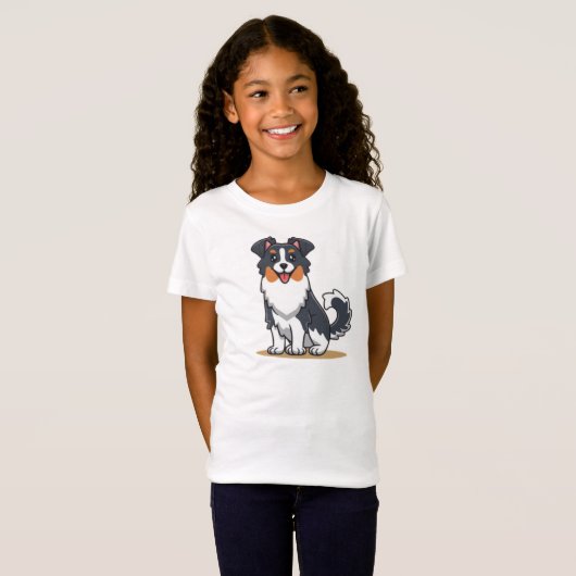 Cute Australian Shepherd-23144 Tシャツ (正面フル)