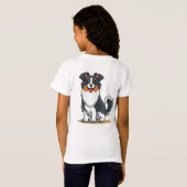 Cute Australian Shepherd-23144 Tシャツ (裏面フル)