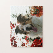Cute Australian Shepherd Dog Portrait ジグソーパズル (縦)