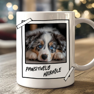Cute Australian Shepherd Pawsitively Adorable コーヒーマグカップ