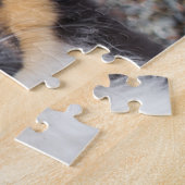 Cute Australian Shepherd Puppy Portrait ジグソーパズル (側面)