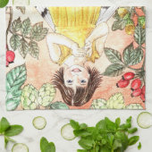 Cute Autumn Fairy Kitchen Towel キッチンタオル (折り畳み)