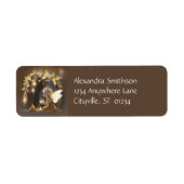 Cute Autumn Fairy with Glowing Flowers ラベル (正面)