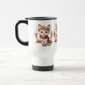 Cute Autumn Fox Kawaii Travel Mug トラベルマグ (左)