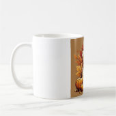 Cute Autumn Golden Retriever mug コーヒーマグカップ (左)