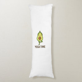 Cute Avocado Doing Yoga Sticker  ボディピロー
