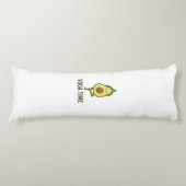 Cute Avocado Doing Yoga Sticker  ボディピロー (正面)