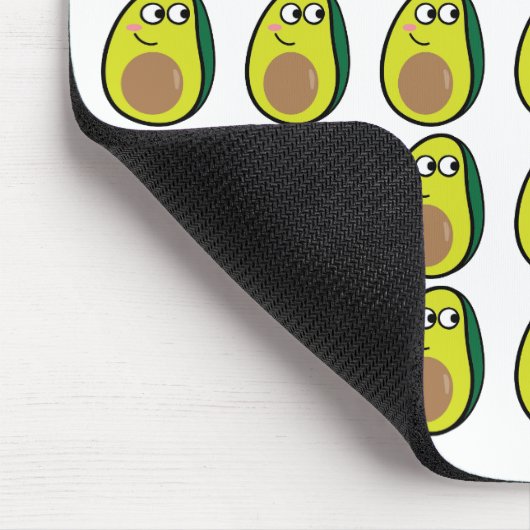 Cute Avocado Mouse Pad - Fruit Desk Accessory マウスパッド (コーナー)