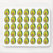 Cute Avocado Mouse Pad - Fruit Desk Accessory マウスパッド (正面)