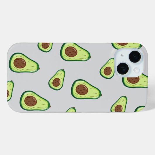 Cute Avocado Phone Case – Aesthetic Green Design Case-Mate iPhoneケース (裏面 (横))