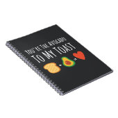 Cute Avocado Themed Gifts For Her Heart For Him ノートブック (右側)