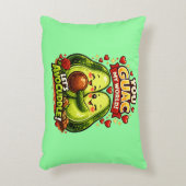 Cute Avocado Valentine’s Love Design, kawaii Love アクセントクッション (正面(垂直))