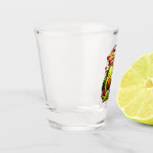 Cute Avocado Valentine’s Love Design, kawaii Love ショットグラス (左)