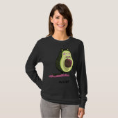 Cute Avocat Avocado Pink Cat Kitten Pun Healthy Ve Tシャツ (正面フル)