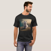 Cute Awesome Fluffy Dog  Samoyed Husky Sheepdog Pu Tシャツ (正面フル)
