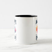 Cute Awesome Like My Daughter Wrap ツートーンマグカップ (中央)