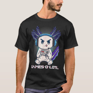 Cute Axolotlのコン遊ソールのビデオゲームAxolotl G Tシャツ
