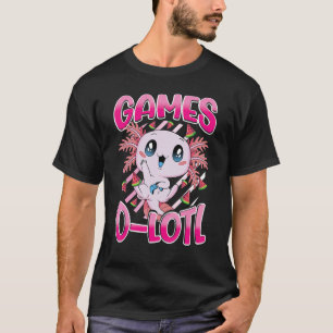 Cute Axolotlのコン遊ソールのビデオゲームAxolotl G Tシャツ