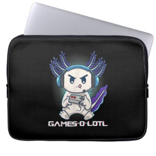 Cute Axolotlのコン遊ソールビデオゲーム ラップトップスリーブ