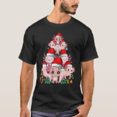Cute Axolotl Christmas Tree For Axolotl Xmas Pjs Tシャツ (正面)