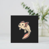 Cute Axolotl Costume Amphibian Gift Idea 招待状 (スタンド正面)