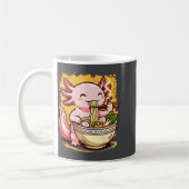 Cute Axolotl Eats Ramen Noodles Axolotls Ramen  コーヒーマグカップ (左)