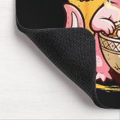 Cute Axolotl Eats Ramen Noodles Axolotls Ramen マウスパッド (コーナー)