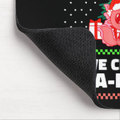 Cute Axolotl I Love Christmas A-lotl Xmas Hat Sant マウスパッド (コーナー)