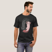 Cute Axolotl  I Yin Yang Reptile  Axolotl Tシャツ (正面フル)
