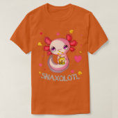Cute Axolotl Lover Snaxolotl  (75)  Tシャツ (デザイン正面)