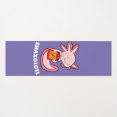 Cute Axolotl Lover Snaxolotl Kawaii Axolotl Food ヨガマット (正面(横))