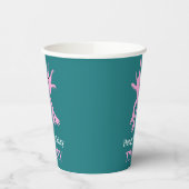 Cute Axolotl Pink Salamander Birthday Party 紙コップ (左)